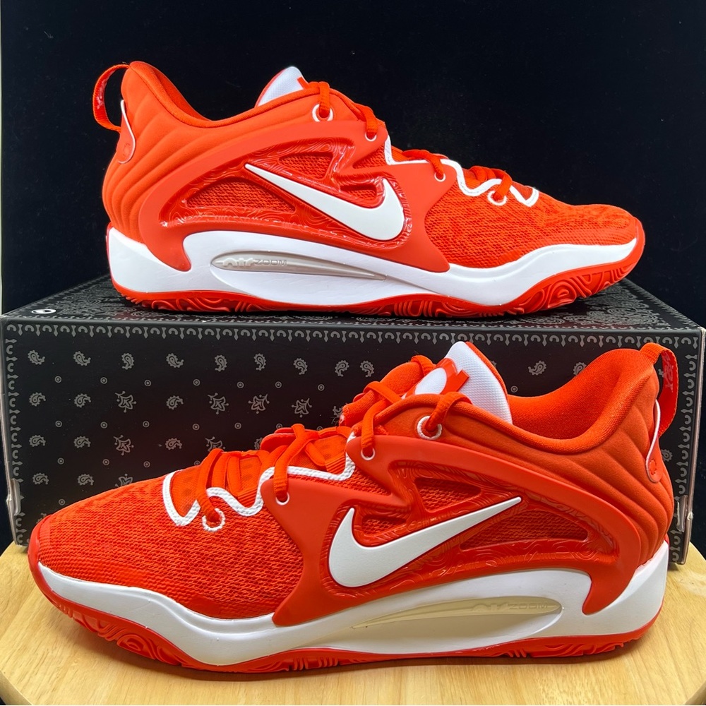 Nike KD15 Orange White UNRELEASED Basketball Shoes NEW DX6648-802 Mens Sz 12